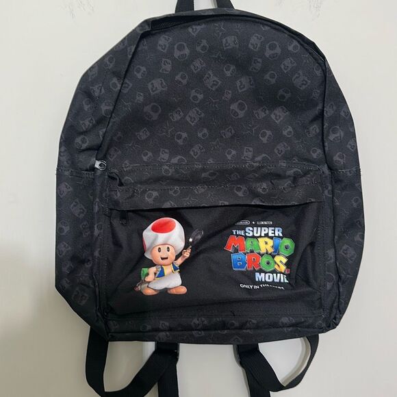 NWT Nintendo Super Mario Bros Movie 2023 Promo Toad‎ Backpack Gaming Mushroom - Picture 1 of 7